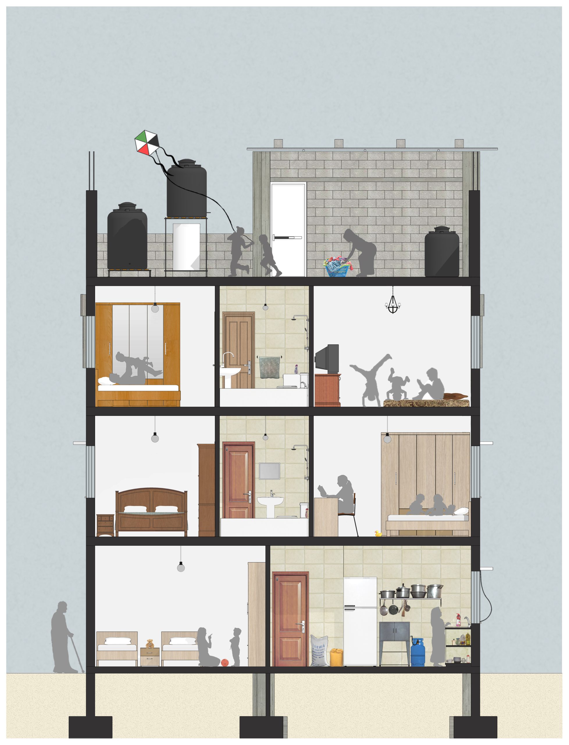 Social infrastructure spatial diagram