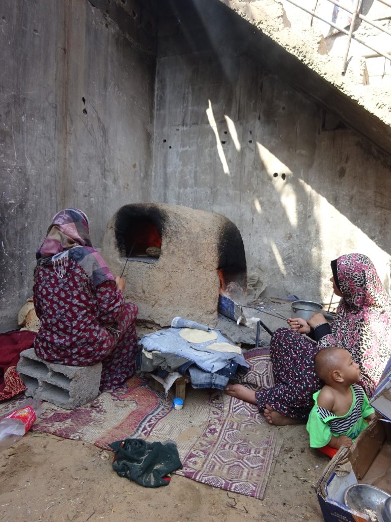 Clay oven in household